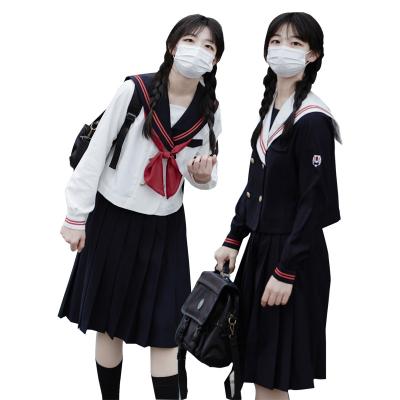 China Top Selling Japan Preppy Style School Girl Cosplay Sailor Uniforms for sale