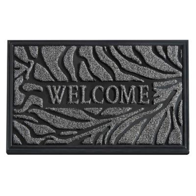 China Anti-Slip Durable Rubber Door Mats, Waterproof Non-Slip Easy Clean Low-Profile Heavy-Duty Mats For Entrance for sale