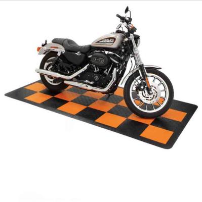 China Waterproof Custom Logo Motorcycle Floor Garage Pit Mats Anti Slip Oil Resistant for sale