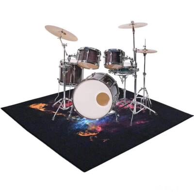 China Waterproof Custom Design Drum Durable Anti-Slip Printed Logo Mat for sale