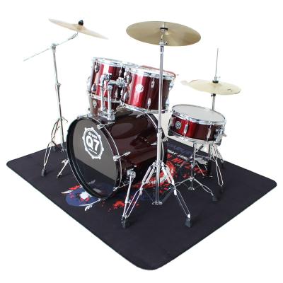 China Stain Resistant Custom Brand Display Piano Drum Mat With Personal Logo for sale