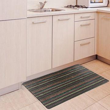 China Stain Resistant Custom Anti Fatigue Non Slip PVC Vinyl Flooring Kitchen Mat for sale