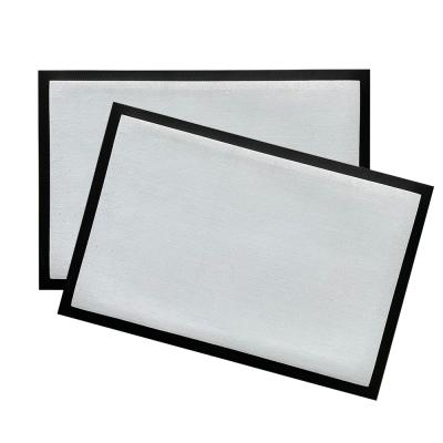 China Stain Resistant Wholesale Blank Dye Sublimation Blanks Blankets Carpet Polyester White Mat for sale