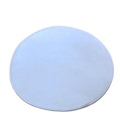 China Washable Sublimation Round Blank Flannel Ground Floor Blank Door Mat for sale