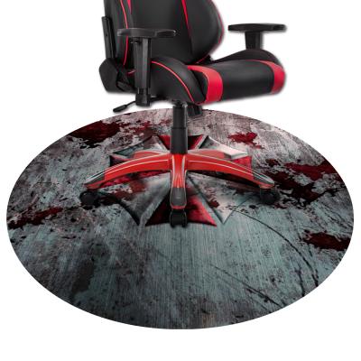 China Waterproof Custom Logo Standing Comfort High Gaming Floor Chair Splat Mat for sale