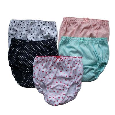 China OEM Factory Breathable Hot Sale Cotton Cute Cute Baby Kids Printed Solid Brief Panties for sale