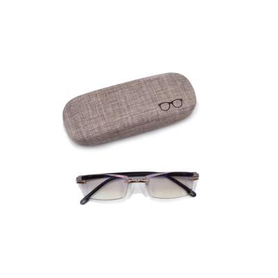 China Eco - Friendly Iron Canvas Metal Glass Case , High Quality Sunglasses Glasses Case Box for sale