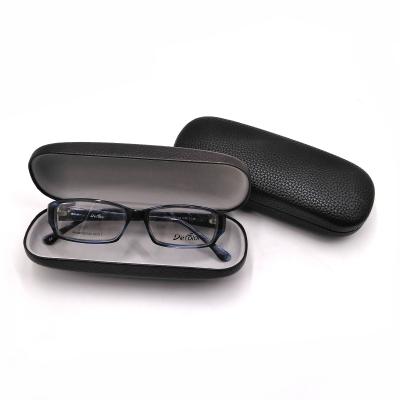 China Fashional Glasses Case High End Classic Optical Glass Case Eyewear Box Eyewear Box Hard Leather for sale