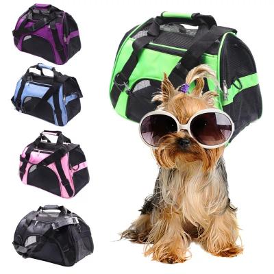 China Durable Two Way Nylon Cloth Pet Head Pull Portable Pet Safe Outside Dog Cat Carry Bag for sale