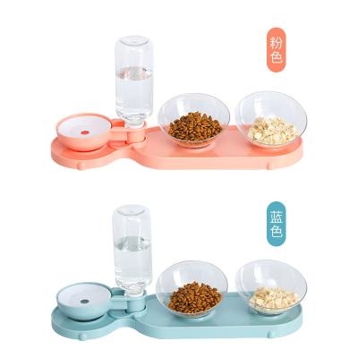 China Sustainable Fast Delivery High Quality PP Made Detachable Double Bowl Automatic Drinking Bowl for sale