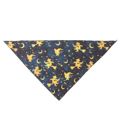 China Sustainable Pet Accessories Dog Saliva Towel Pet Halloween Triangle for sale