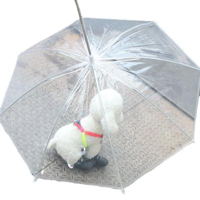 China Lightweight Durable And Easy To Move Pet Cloth Made Deliveries Pet Transparent Umbrella for sale