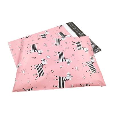 China shoes & Clothing Custom Printed Polymailer Courier Envelopes Pink Poly Mailers Mailing Plastic Mailing Bags For Clothes for sale