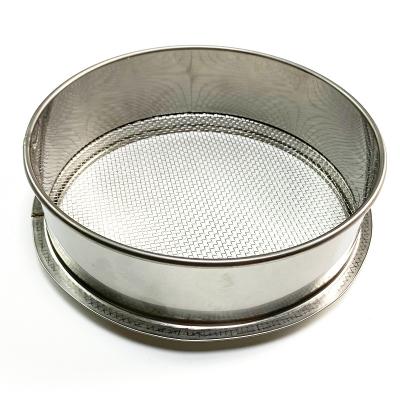 China Plain Weave Wire Drum Stainless Mesh Test Lab Seive Sieve for sale