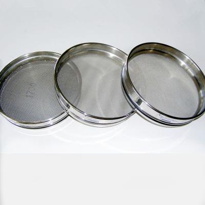 China Plain weave 10 20 50 100 150 200 250 500 standard 600 micron stainless steel flour mesh lab test sieve/soil sieve/sand sieve for sale