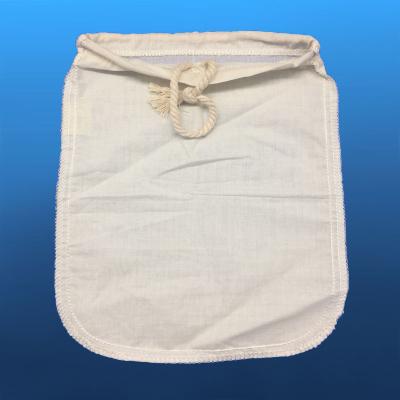 China Reusable Market Nut Milk Bag Wholesale Hemp Drawstring Nut Milk Bag for sale