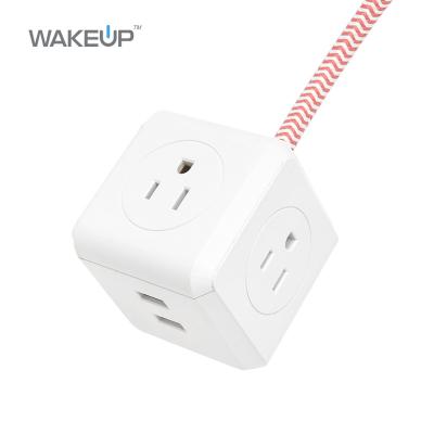 China ETL&cETL Residential/General Purpose Listed US Power Strip Smart Plug With USB Electrical Outlet Extension Cord Office Braid Cable for sale