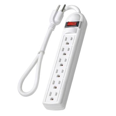 China ETL&cETL Residential/General Purpose Listed 6 Outlet Power Bar Fast Charge With Switch Lighted Outlet Extension Cord for sale