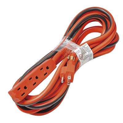 China Home Appliance ETL and cETL Candy Cane Indoor Outdoor 3 Outlets SJTW 16AWG/3C Listed Extension Cord for sale