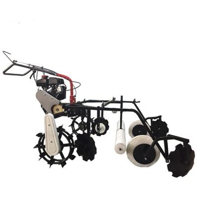 China Factory Agriculture Plastic Mulching Mulch Spreading Applicator Machine For Strawberry Sale With Tractor for sale