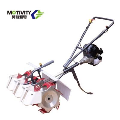 China Factory 3 ROW Rice Paddy Weeder Mini Weeder White and Red Weeding Machine for sale