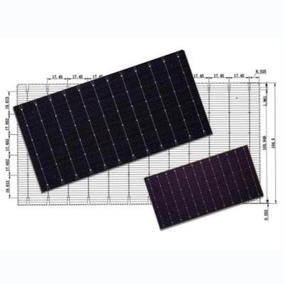 China HJT HIT Solar Cell New Arrival Wafer Half Cell Mono Bifacial Silicon Fo Rsale Blue Halfcell for sale