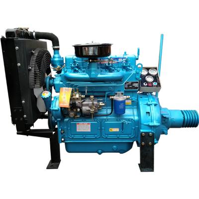 China Weifang K4100P water cooled 40KW 54HP 2000RPM diesel engine with pulley and clutch used for machine crusher or chip machine for sale