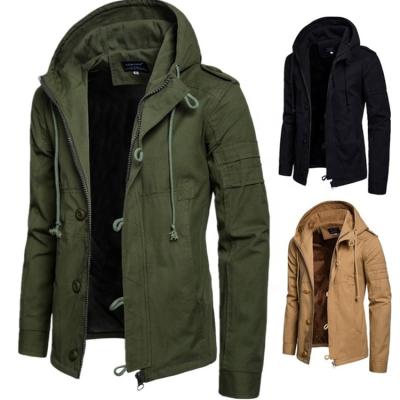 China OEM Winter QUICK DRY Mens Coat Cotton Padded Hooded Down Coat Casual Jacket Loose Outwear for sale