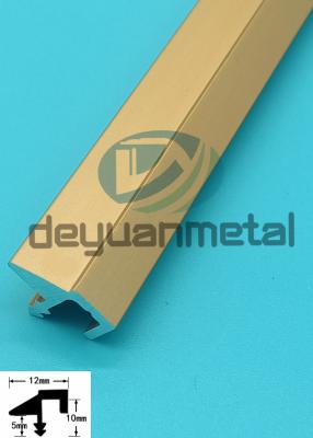 China 10mm Aluminiumt Profile, t formten Aluminiumverdrängung mit schräger Kante zu verkaufen