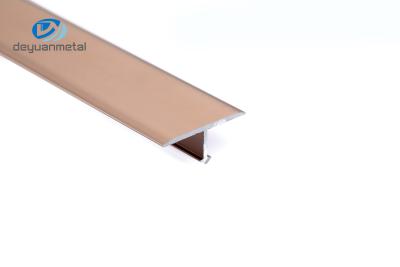 China 2.5m anodisierte Aluminiumt Schlitz-Gasruß Korrosionsbeständigkeit abgrifffeste Rose Gold Color zu verkaufen