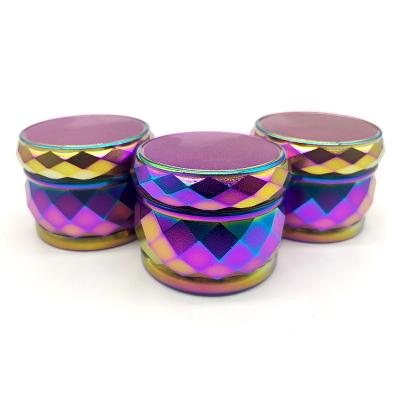 China Minimalist Color Drum Style Herb Grinder 4 Layers 63mm Metal Hand Muller Smoking Grinder Pollen Spice Tobacco Crusher for sale