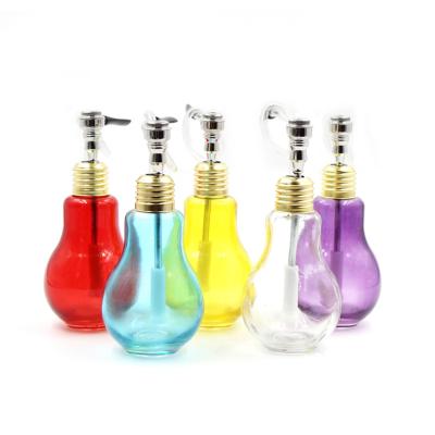 China Weed Creative Multicolor Clear Glass Pipe Bottle Pipe Glass And Metal Bulb Tobacco Hookah Herbal Pipe for sale