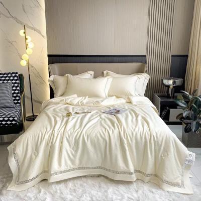 China Anti-Static Wholesale hotel 100% cotton hotel linen bedding set king size cotton bed sheet set cover hotel for sale for sale