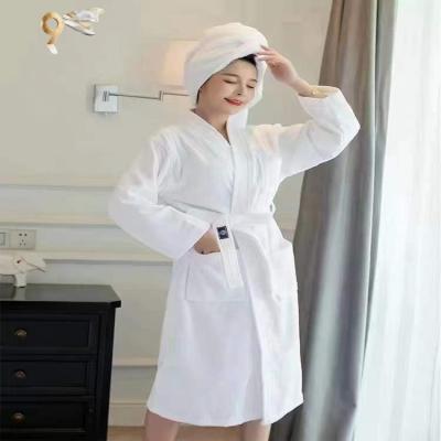 China QUICK DRY The Best - Manufacturers Wholesale Turkish 100% Cotton Shawl Collar Bathrobe And Towel Sets (50x100cm) Turkish Hotel Spa Bathrobe Sets for sale