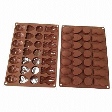 China Professional FDA Silicone Kitchen Utensils Chocolate Mold For Children for sale