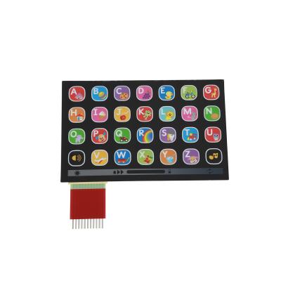 China Custom Made Keypad Membrane Switch Overlay With 3M Adhesive for sale