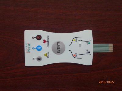 China Flexible Custom Membrane Keypad Switch Touch Panel Overlay , ISO RoHS Approved for sale