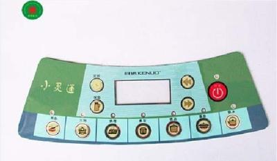 中国 適用範囲が広いポリ塩化ビニール/PC/ペット光沢の器械のための蝕知の膜スイッチ キーパッド 販売のため