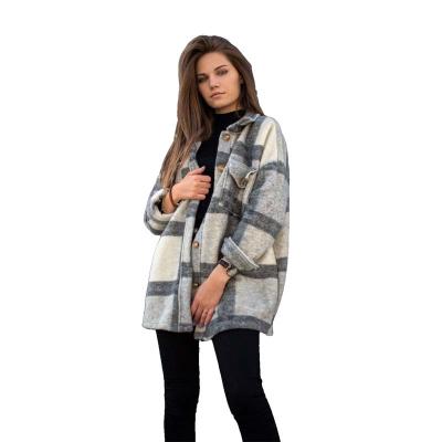 China Mysweeby Western Fashion Women's Winter Coats Plaid Ladies Coats Breathable Style Coats for sale