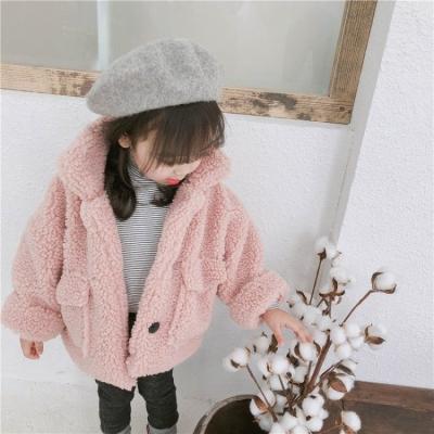 China Mysweeby Winter Windproof Girls Coat Fashion Korean Style Single Thick Fleece Jacket Kid Coats for sale