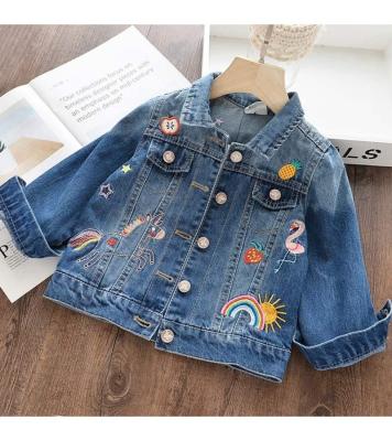 China High quality denim jacket girls boys jackets kids pattern breathable mysweeby cute jackets fall for sale