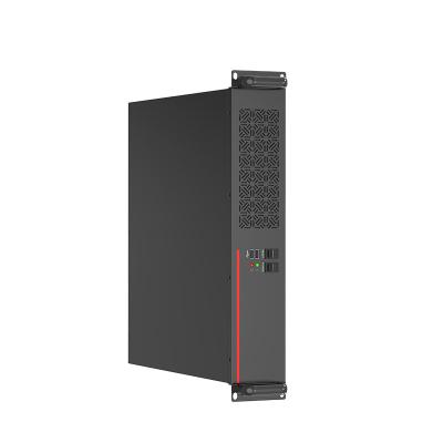 China Premium schwarzer PC-Case EMC Staubdicht für MATX ITX-Mutterplatte zu verkaufen