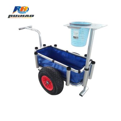 China For beach or fishing new and hot two wheel balloon sand wheelbarrow tool carts beach fishing cart for sale