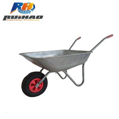 China Garden Farm One Wheeled Metal Wheel Barrow WB4024 Cheap Heavy Duty Construction Wheel Barrow for sale