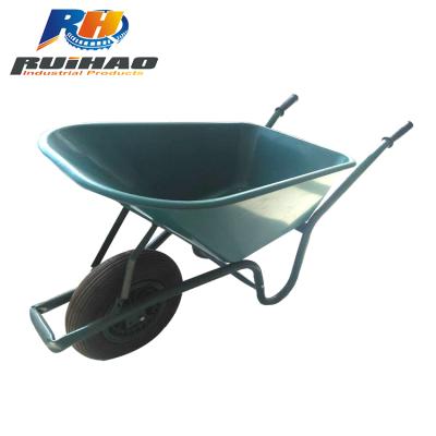 China 4.5CBF Capacity Metal Sand Capacity Garden Wheelbarrow Wheel Trolley Cart for sale