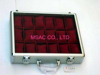 China Watch Carrying Cases/Watch Boxes/ABS Watch Cases/ 18 pcs Watch Cases/Acrylic Watch Cases for sale