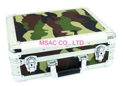 China 3.8mm Thickness Colorful Aluminum Storage Cases With Dividers inside L425 X W380 X H175mm for sale