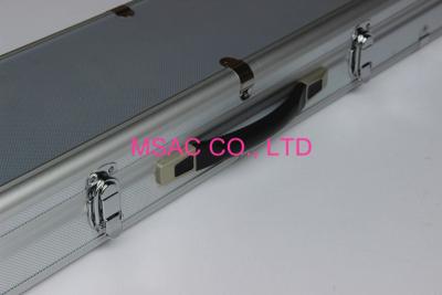 China ABS Aluminum snooker or pool cue cases silver color for sale