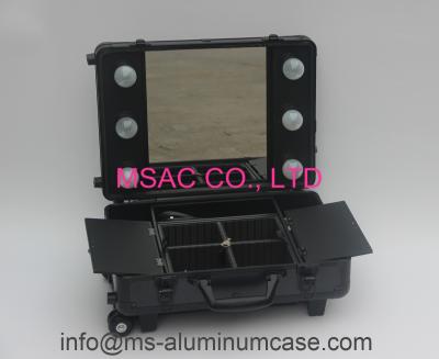 China Aluminum Makeup Cases With Light/Aluminum Trolley Cases with Light/Light Cases for sale