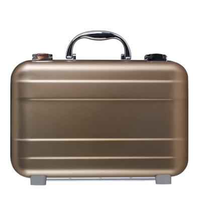 China Rose Golden Aluminum Alloy Attache Case With Size 300x200x90mm for sale